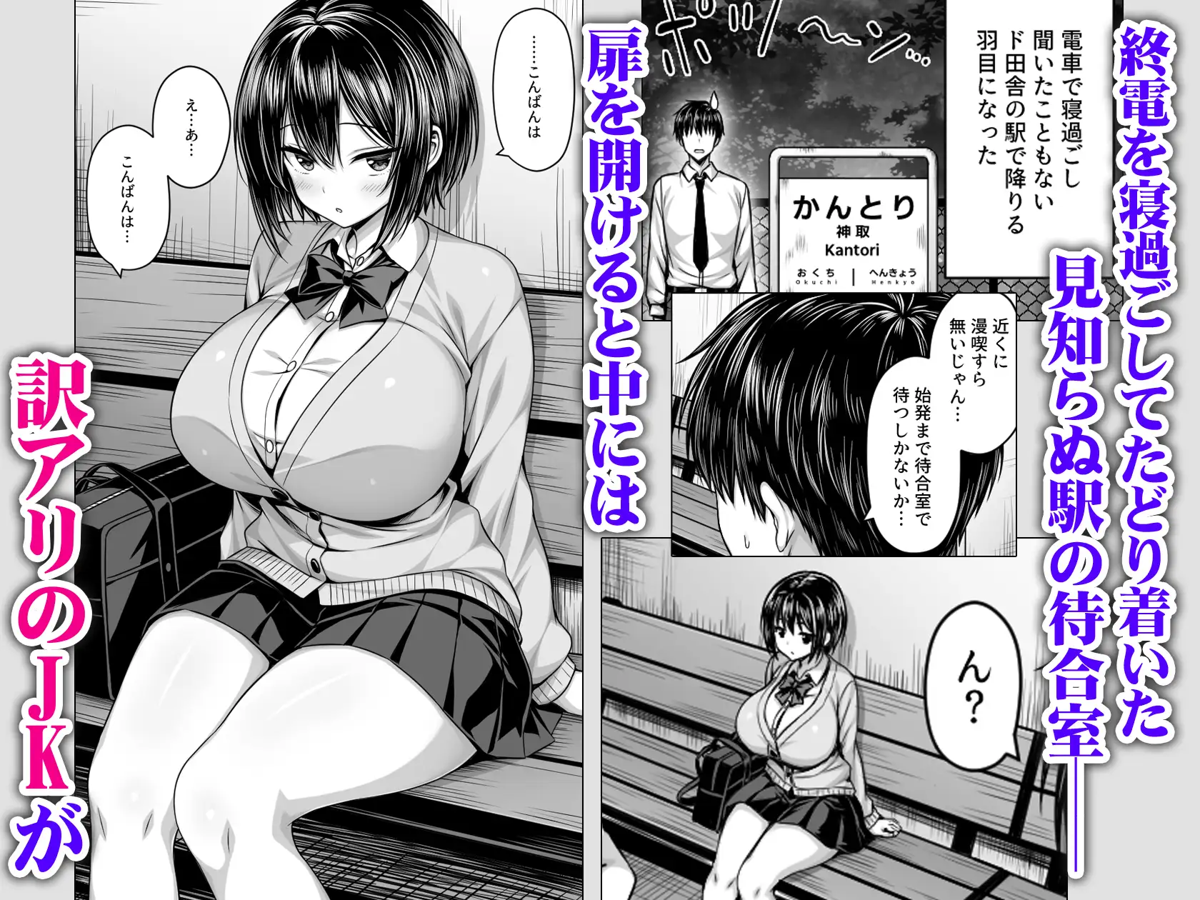 深夜の無人駅で巨乳家出JK拾ったhitomi,モモンガ,rawエロ漫画無料dlどこ?